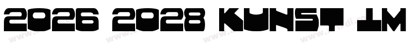 2026 2028 Kunst im L字体转换